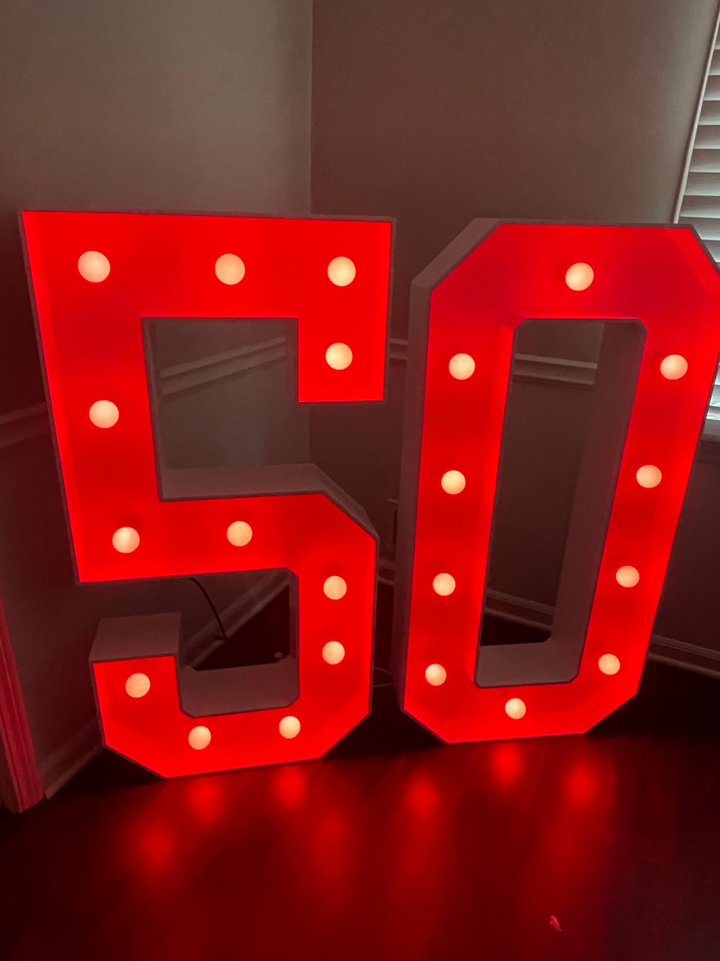 4' Marquee Numbers